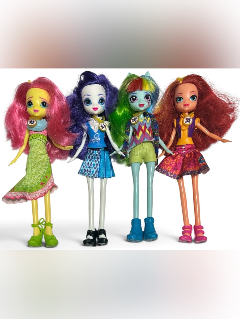 My Little Pony Equestria Girls 9" Doll Lot of 4 - Restored Complete Set